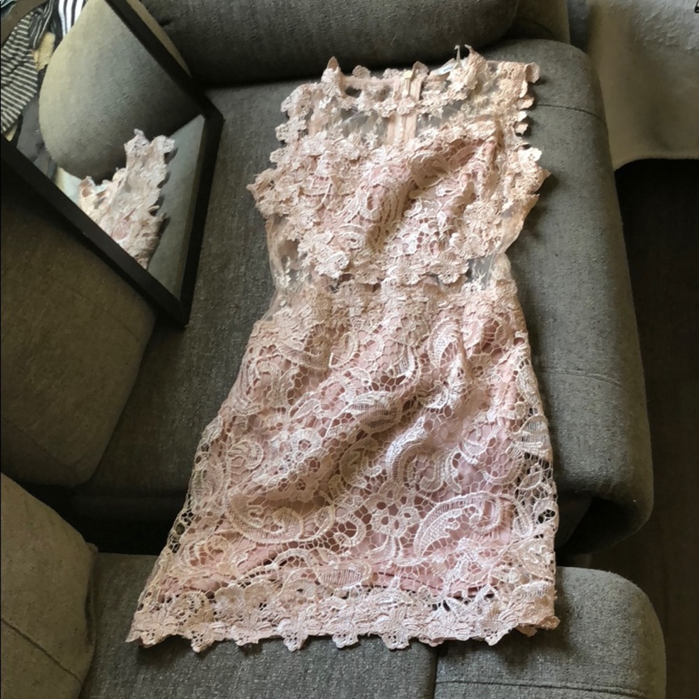Light Pink Lace Dress